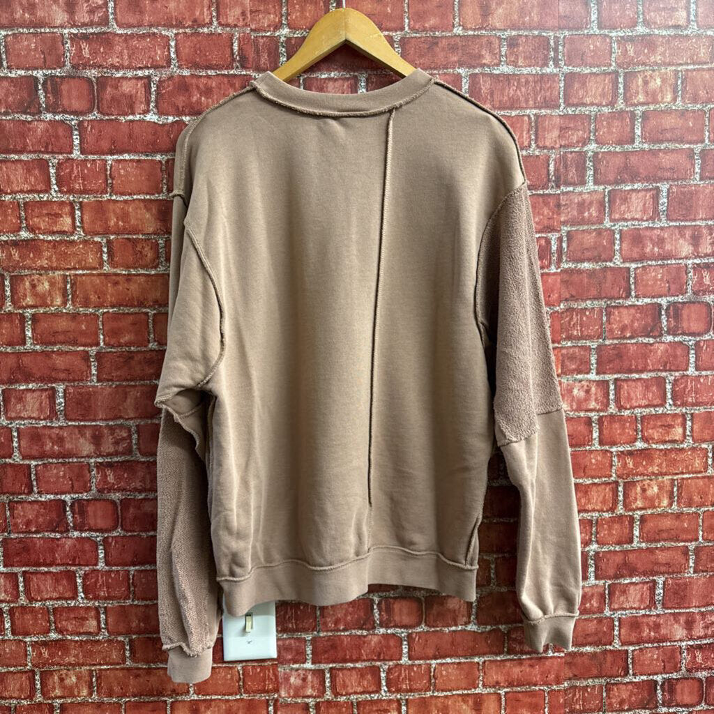 Nike Patchwork crewneck tan Size XS