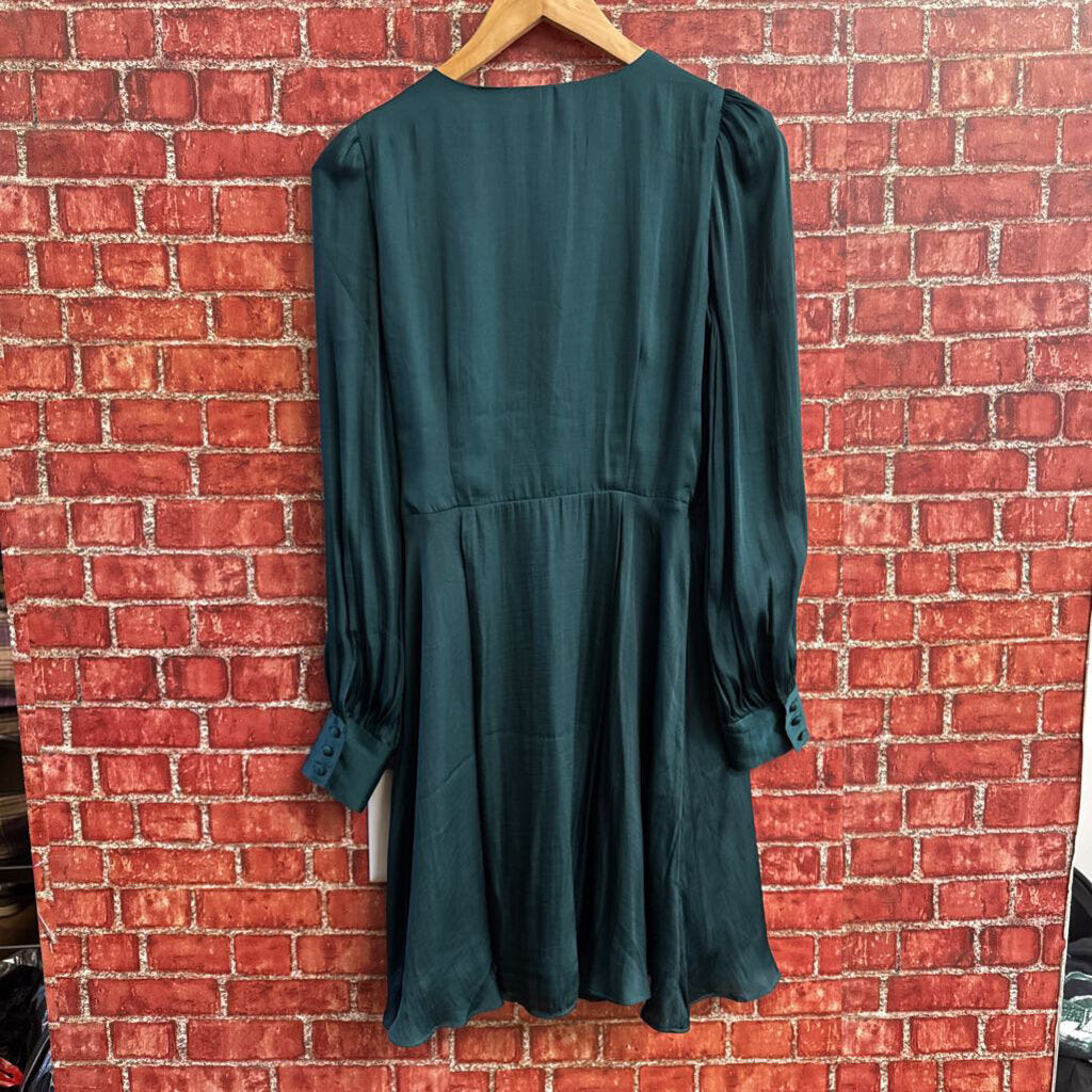 Banana Republic Emerald Green LS Mini Dress Ladies Size 4