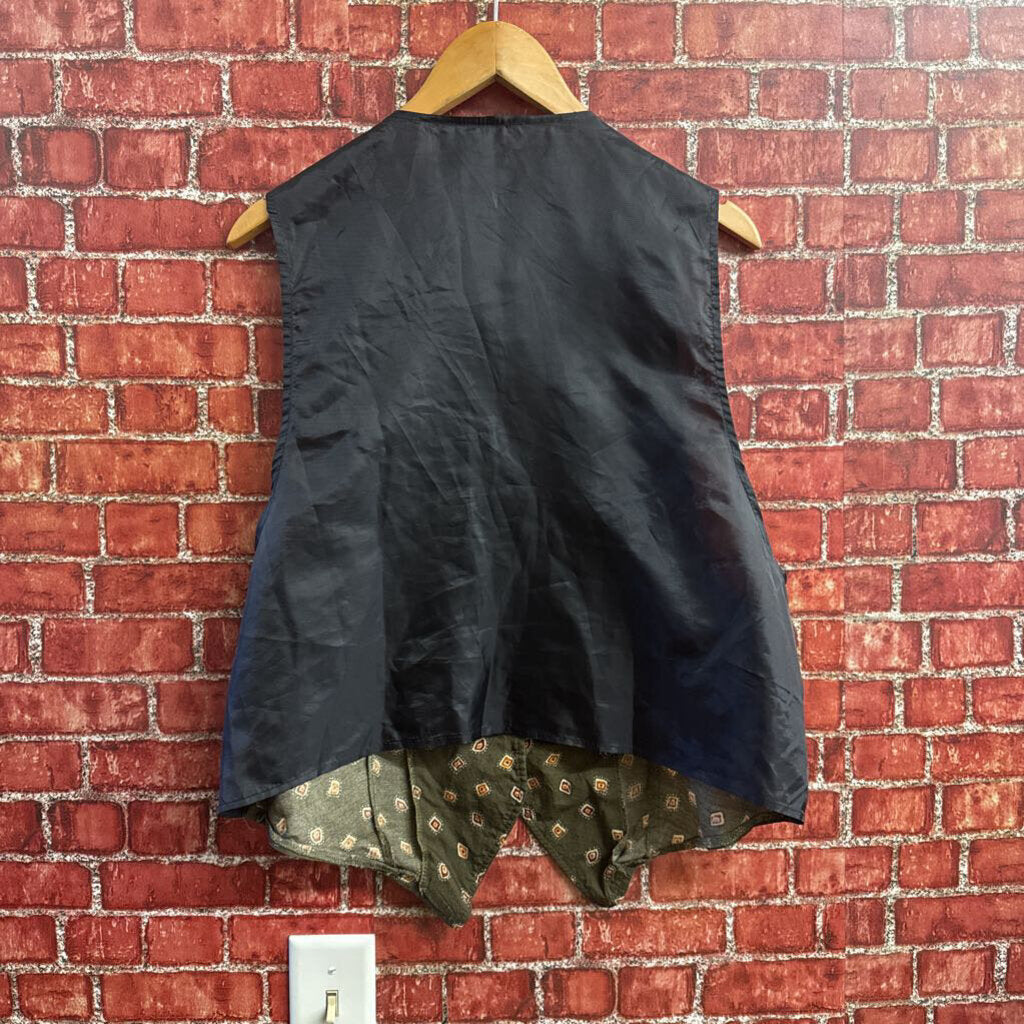 Venezia Green Abstract Pattern Vest Ladies Size XL