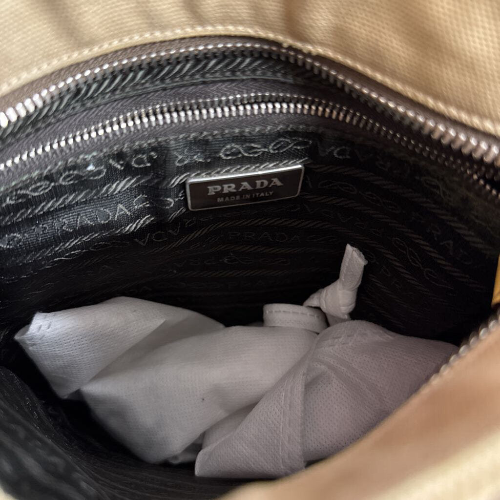 Vintage Prada Brown Canvas Bag