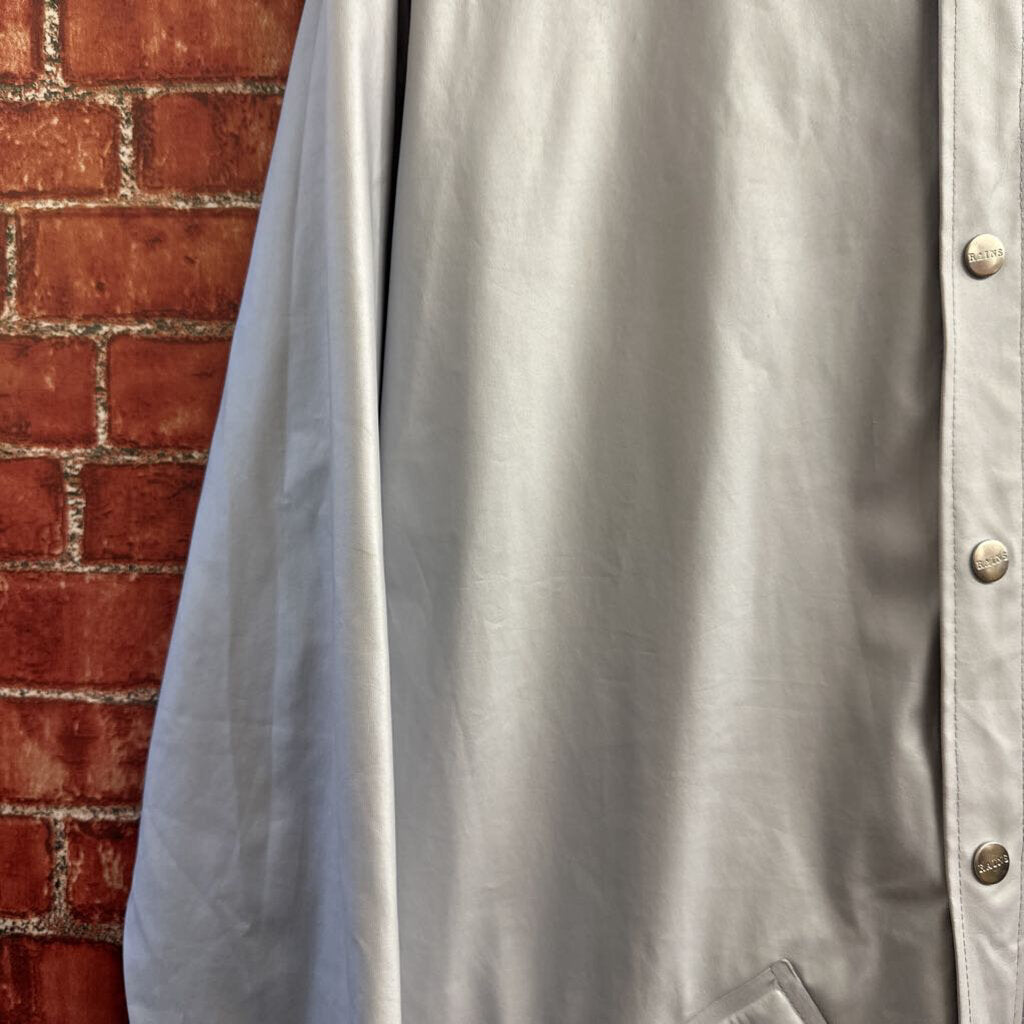 Rains Light Blue Rain Jacket Size S/M