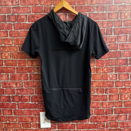 Prada Vintage Biker Jacket Black Short Sleeve Size S