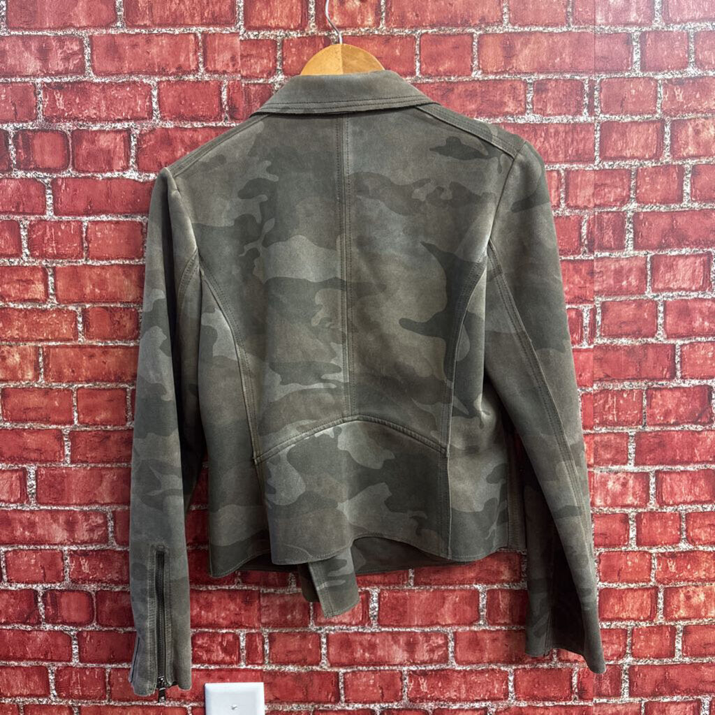 Marrakech Green Camo Moto Style Jacket Ladies Size S