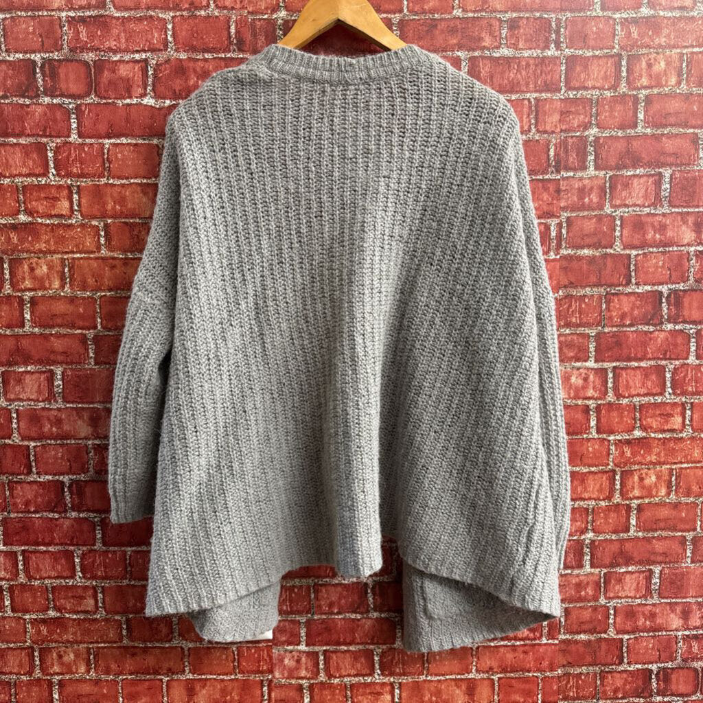Free People Grey Cardigan Sweater Ladies Size S