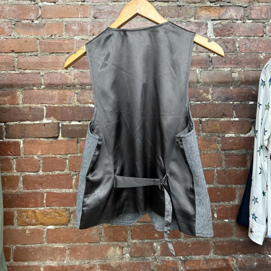 NWT J Crew Herringbone Wool Vest Size L