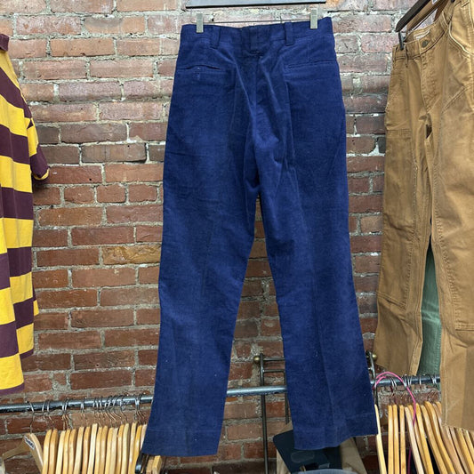 Vintage Kings Road Terry Cloth Trousers Blue Size 32