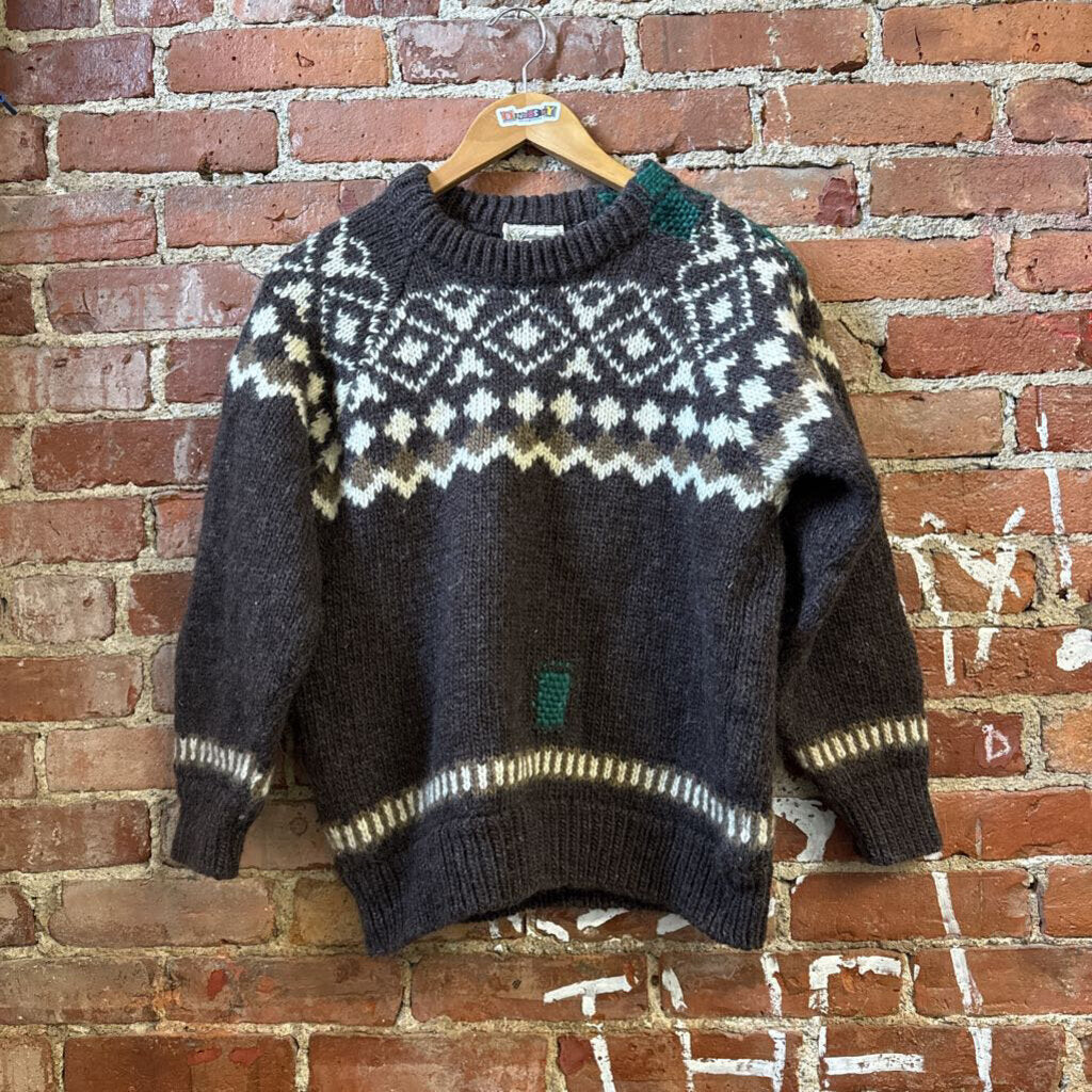 Diversity Repair Lab x Gaeltarra VTG Wool Sweater Brown/Green Size 40 (M)