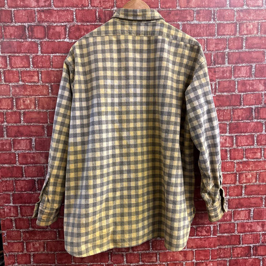 Diversity Repair Lab x LL Bean VTG Button Up Yellow/Blue Size 18