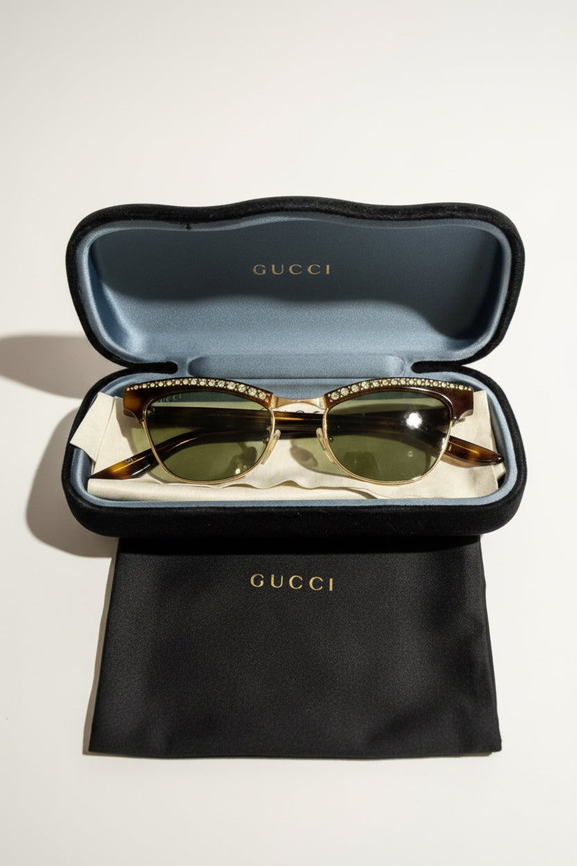 Diversity Repair Lab x Gucci Sunglasses Brown/Gold