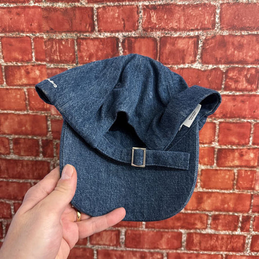 Jacquemus Denim Hat Strapback blue