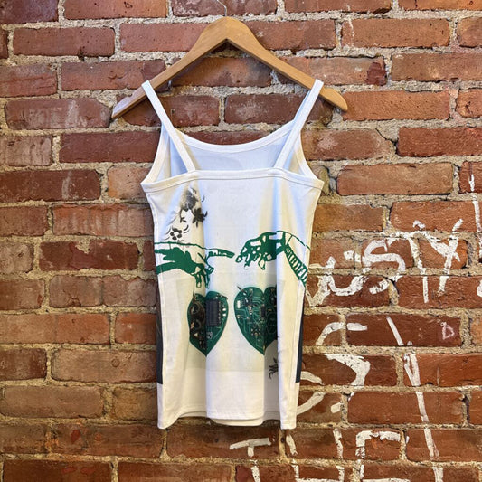 Digital Toni "Double Eyed" Ribbed Tank Size S