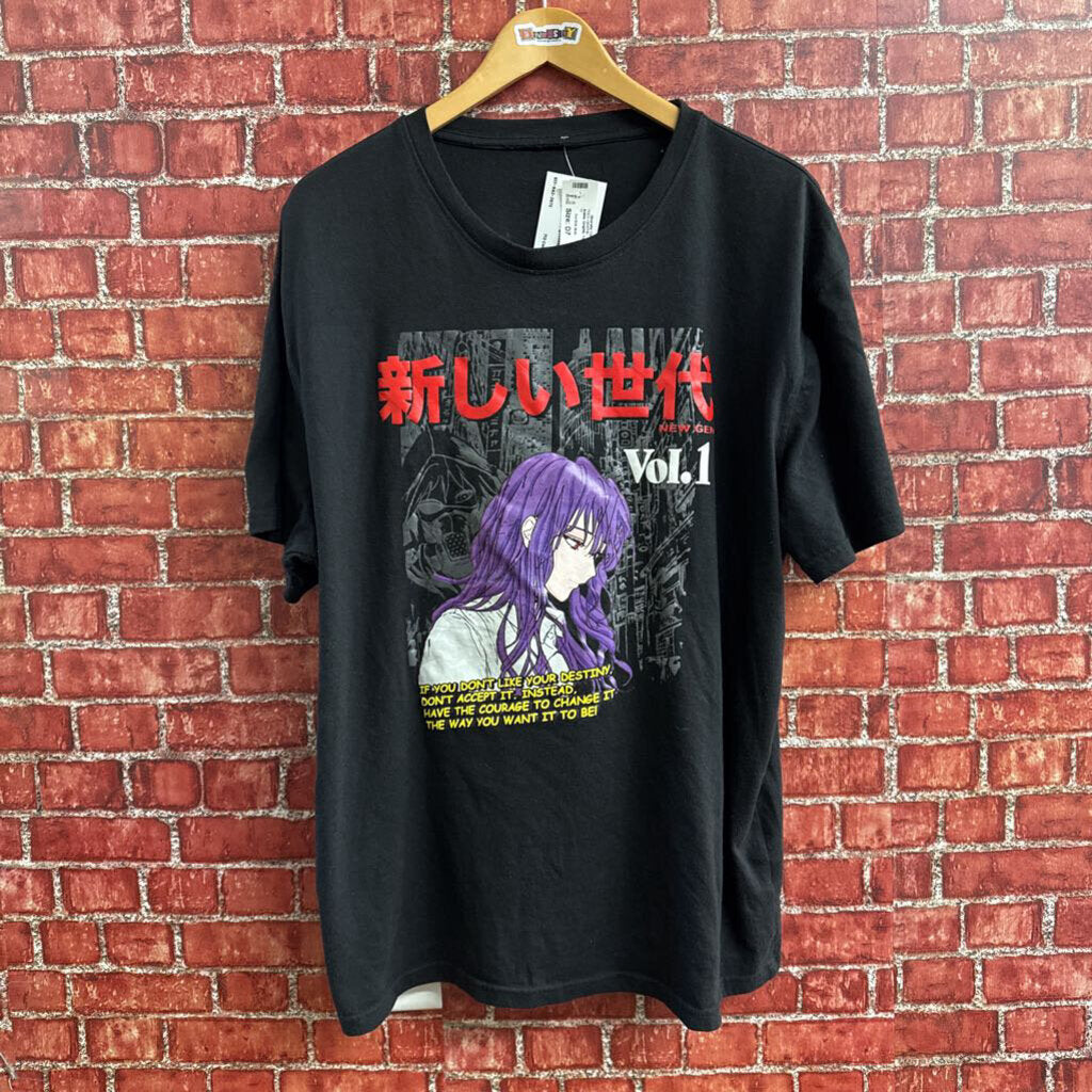 Anime Graphic Tee New Gen Black/Multi