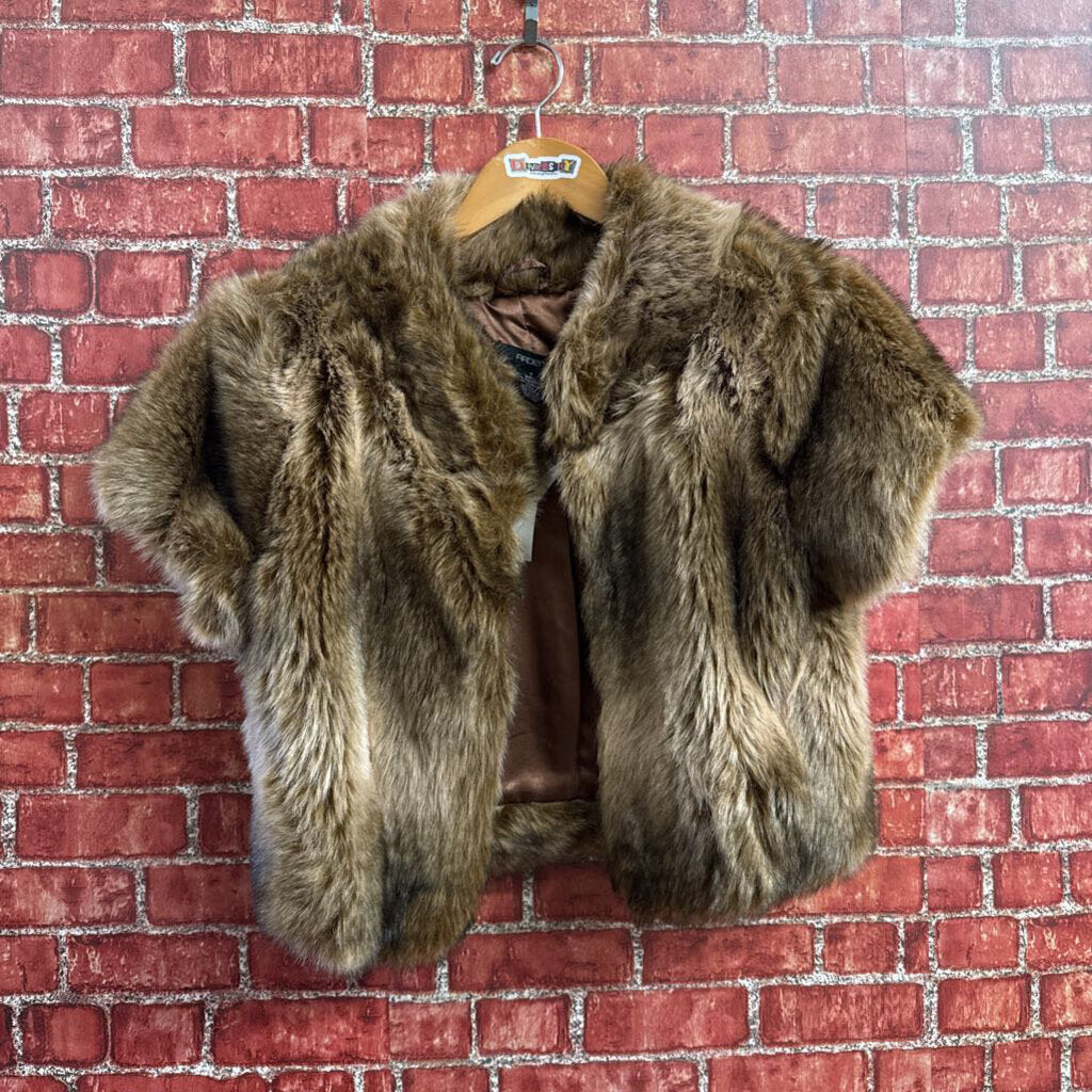 Arden b Fur vest brown Size D3(M)