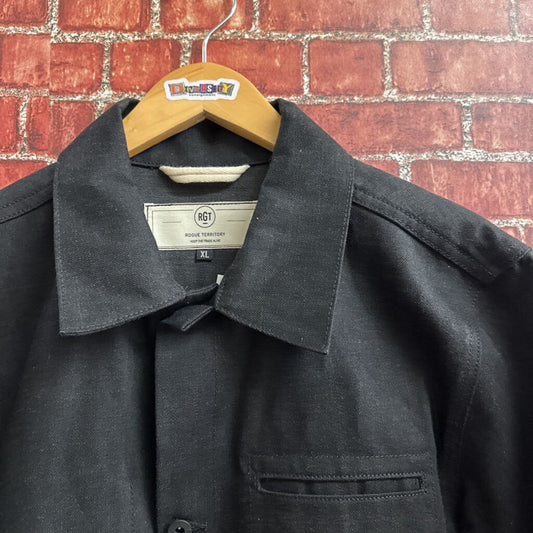Rogue Territory Japanese Selvedge Chore Jacket Black Size D7