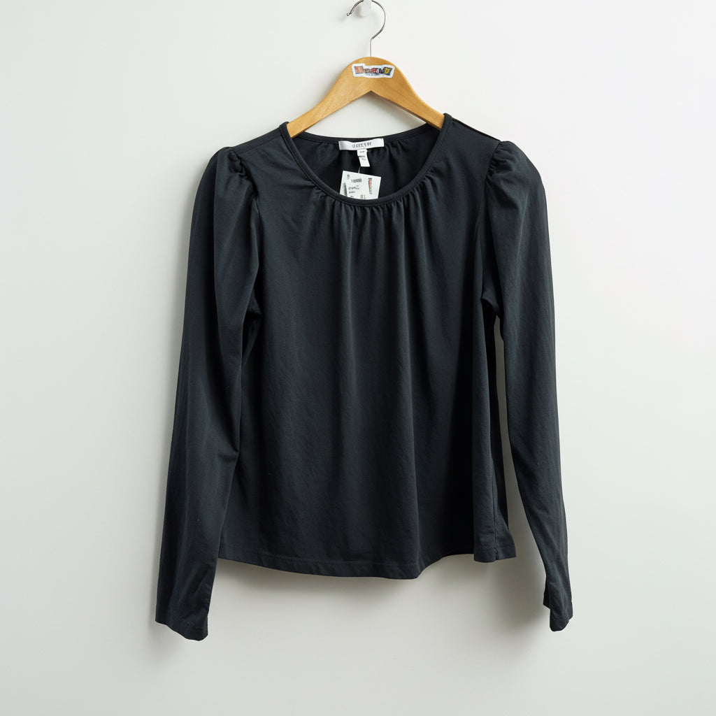 Derek Lam 10 Crosby Black LS Top Ladies Size M