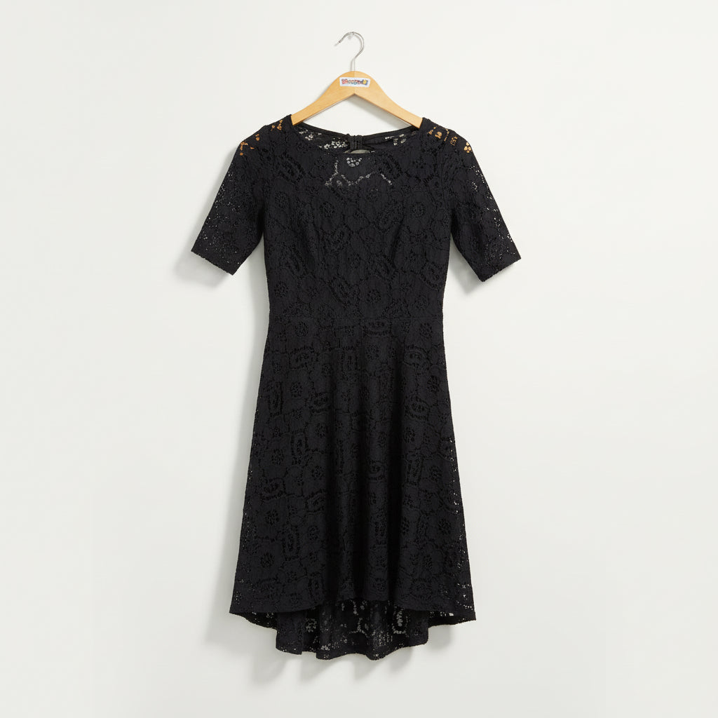 Betsey Johnson Black Lace Mini Dress Size 2