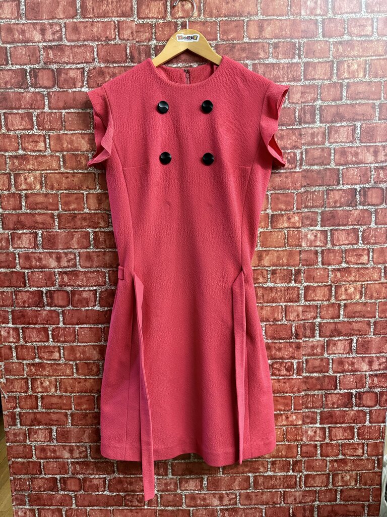 Vintage 1960s Pink Midi Dress Size D3