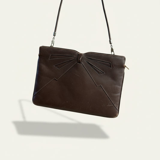 Vintage Salvatore Ferragamo Brown Leather Bag