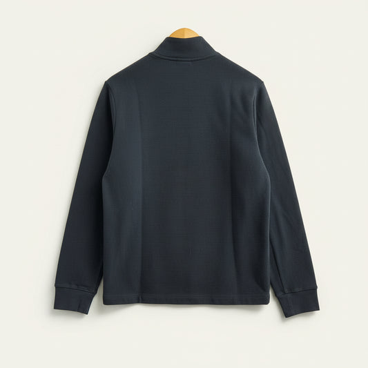 Boss Textured Quarter Zip Blue Men’s Size D5