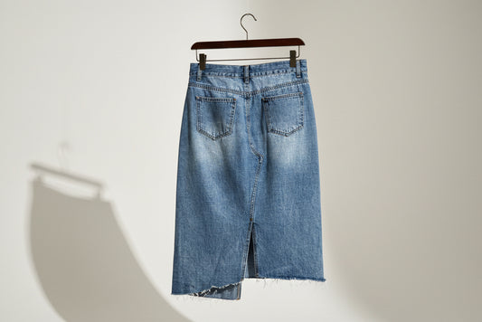 Hayden Denim Midi Skirt Blue Size M