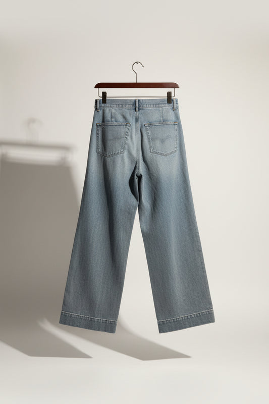 Frye Wide Leg Jeans Blue Ladies Size 27