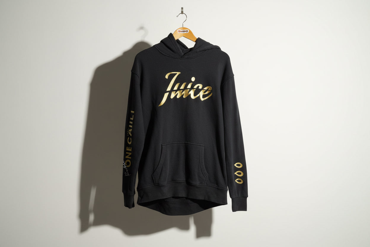 Juice Embroidered Hoodie Black Men’s Size D7