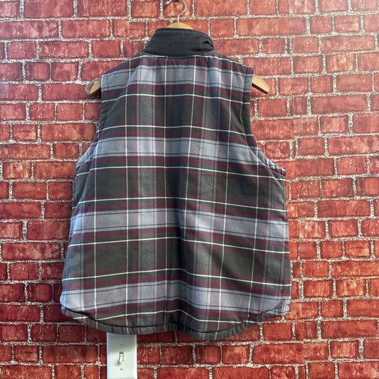 Carhartt Plaid Vest Pink & Grey Size XL