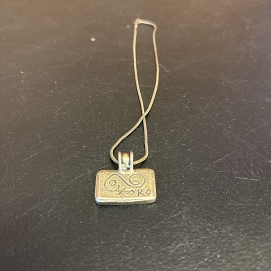 Vintage Anne Harvey Sterling Silver Necklace Koko Pendant