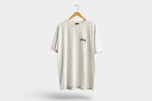 Stussy Tee Logo/Hourglass White Men’s Size L
