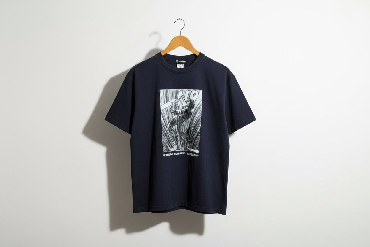 Arma Bianca Blue Giant Explorer x Tower Records Tee Navy/Grey Size XL