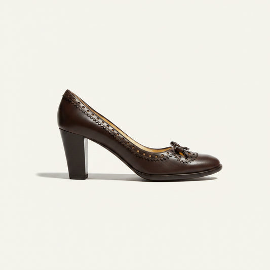 Moschino Heels Leather brown Size 7L