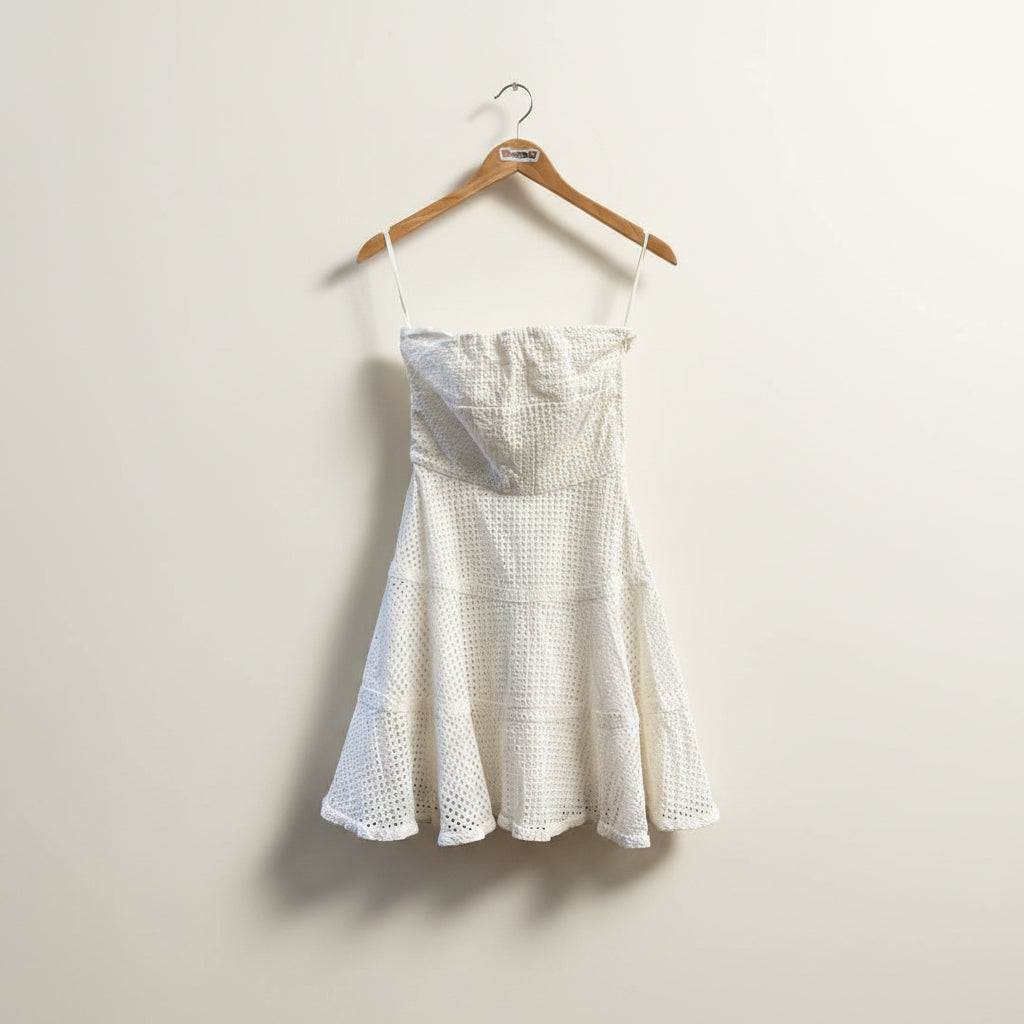 chinese dress ladies Micola Strapless Bustier Lace Mini Romper / Dress main image 1