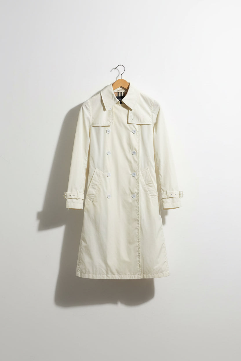 Burberry London White Trench Coat Ladies Size 6 – Diversity Burberry London White Trench Coat Ladies Size 6 – Diversity