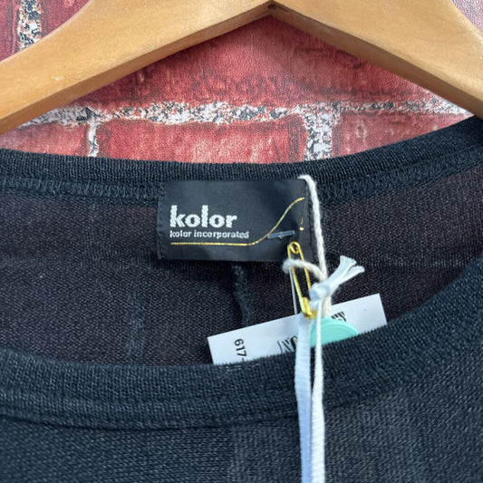 NWT Kolor Black Cutout Basic Top Ladies Size XL