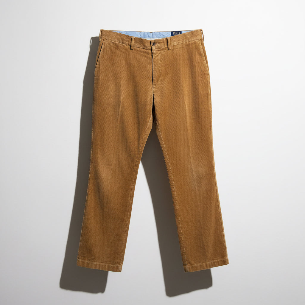 Polo Ralph Lauren Trousers Corduroy Brown Size 38