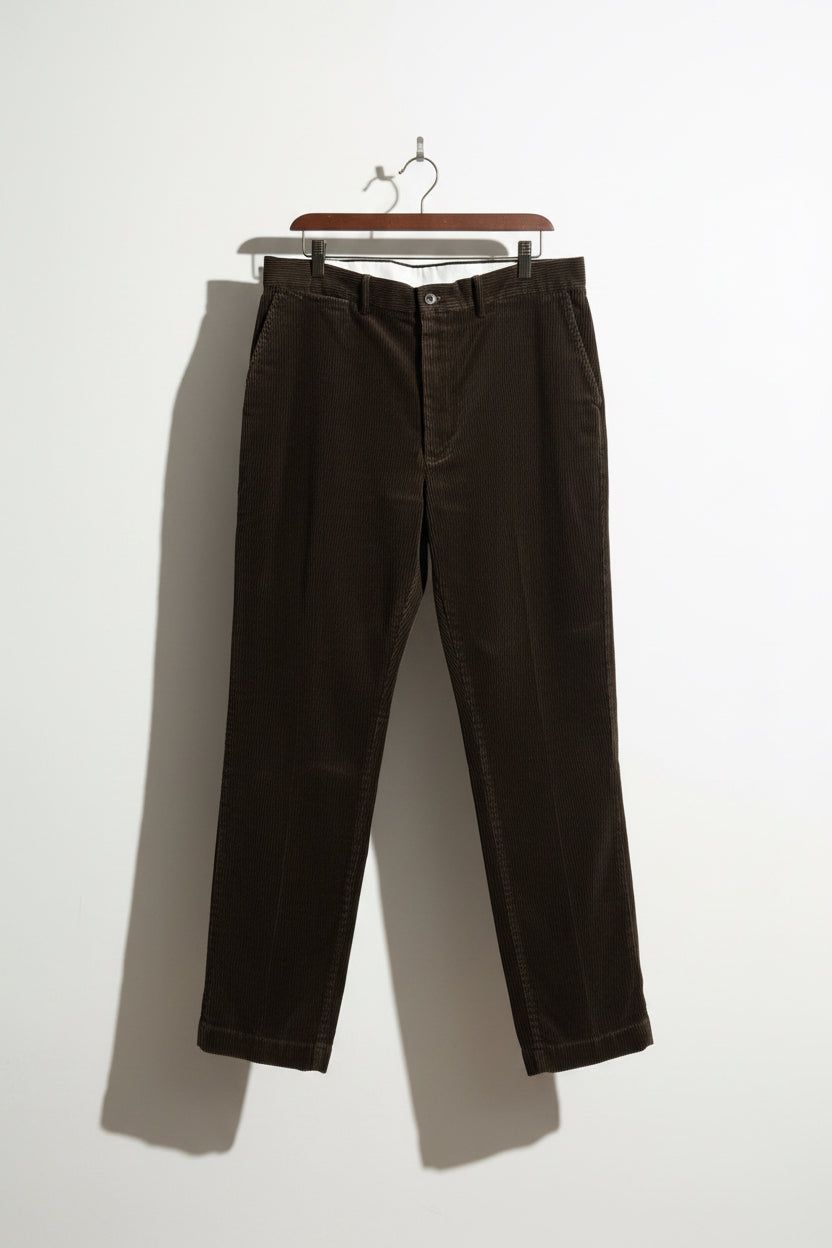 Polo Ralph Lauren Trousers Corduroy Dark Brown Size 38