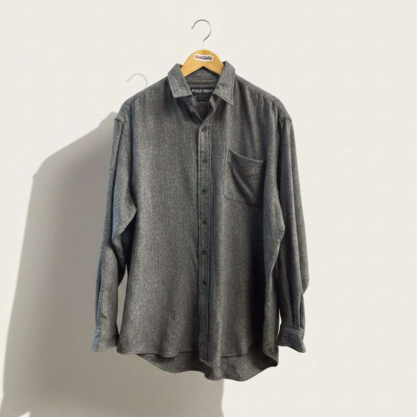 Polo Golf Flannel Herringbone Cashmere Grey Men’s Size L