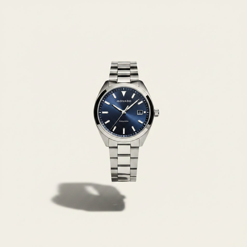 Movado Heritage Series Blue Face Watch
