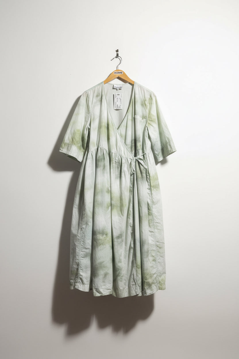 Ganni Green Dyed Wrap Maxi Dress Size S/M Diversity Consignment Ganni Green Dyed Wrap Maxi Dress Size S/M Diversity Consignment