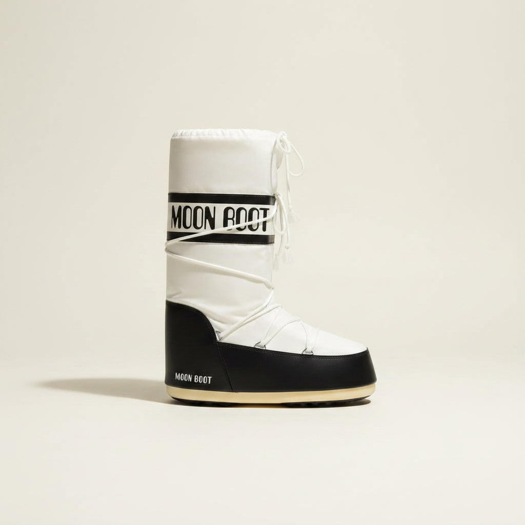 Moon Boot White Tall Boots Size 11.5M