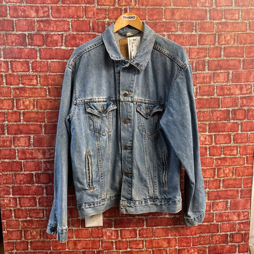 Vintage Levis 80s Blue Denim Jacket Size M