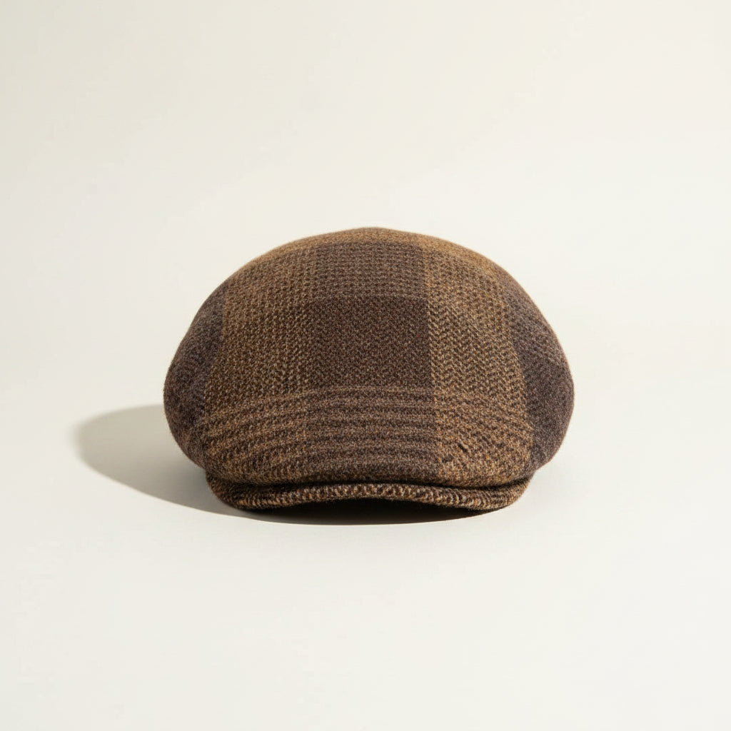 Goorin Bros Brown Tweed Scally Cap Size L