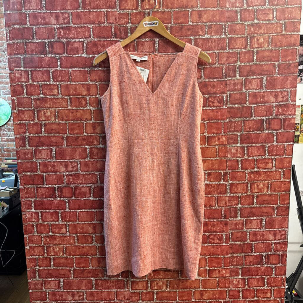 Carolina Herrera Red Tweed Mini Dress Size 6