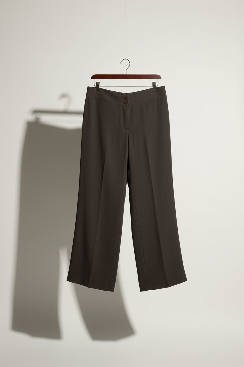 Armani Collezioni Grey Wide Leg Pants Ladies Size 8