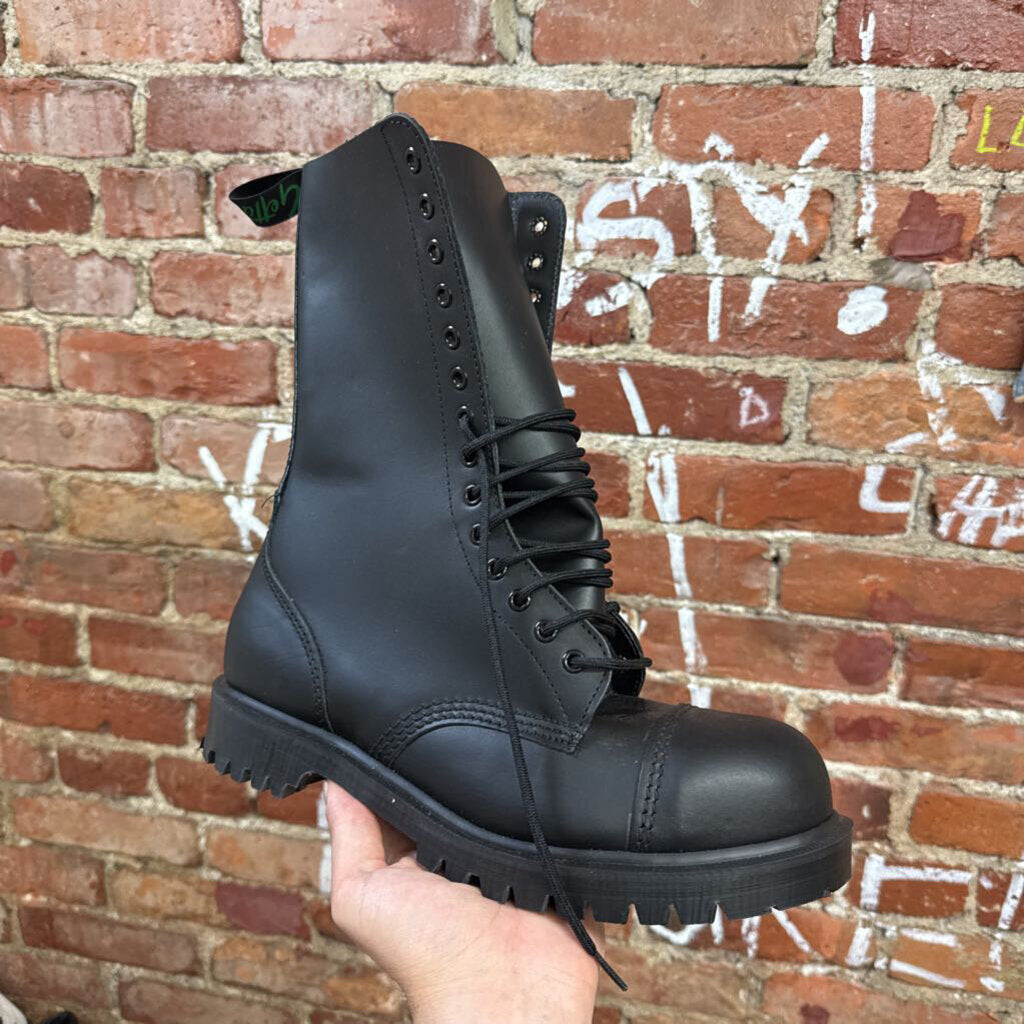 Vintage Dr Martens Geta Grip Black Combat Boots Size 9M