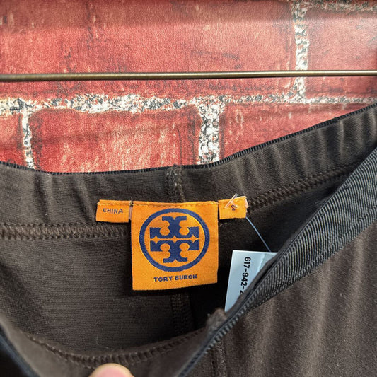 Tory Burch Riding Leggings With Leather Inseam Brown Size S