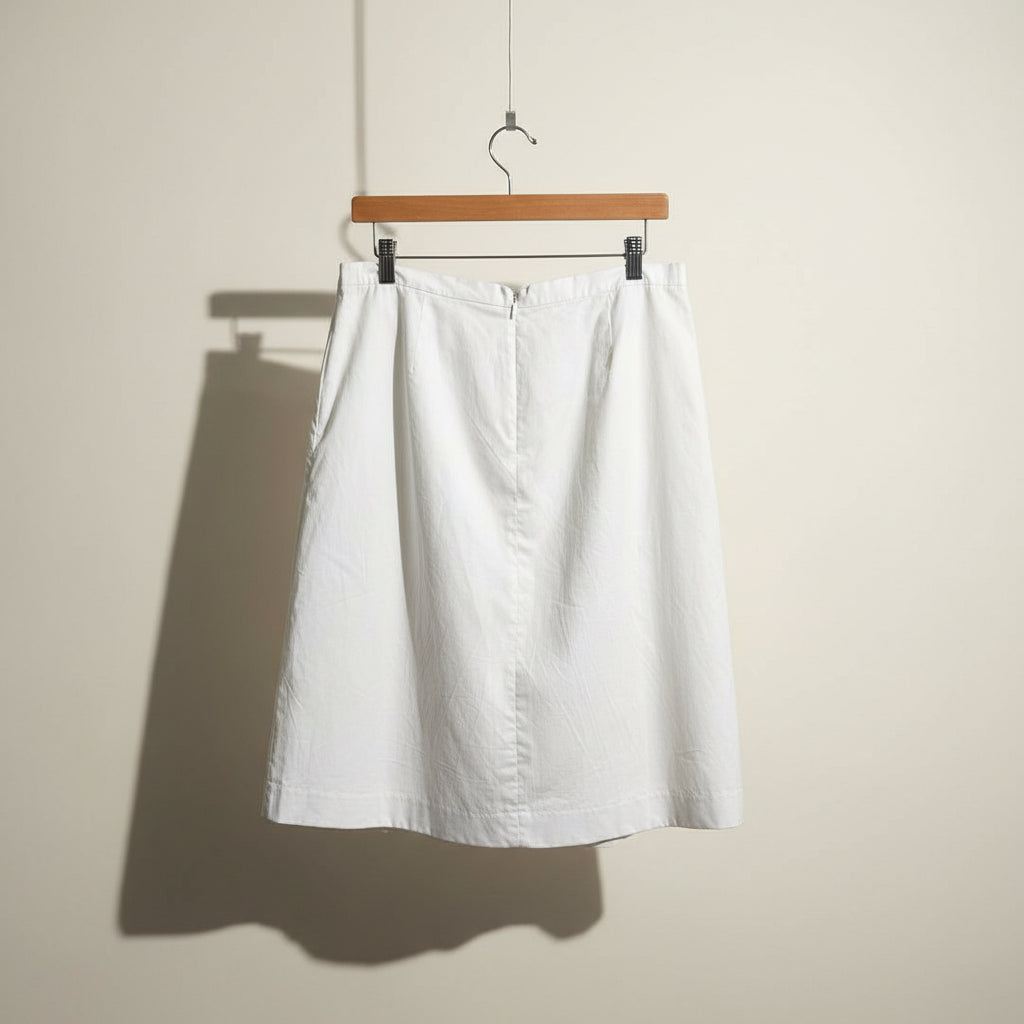 Michael Michael Kors Midi Skirt White Size 12