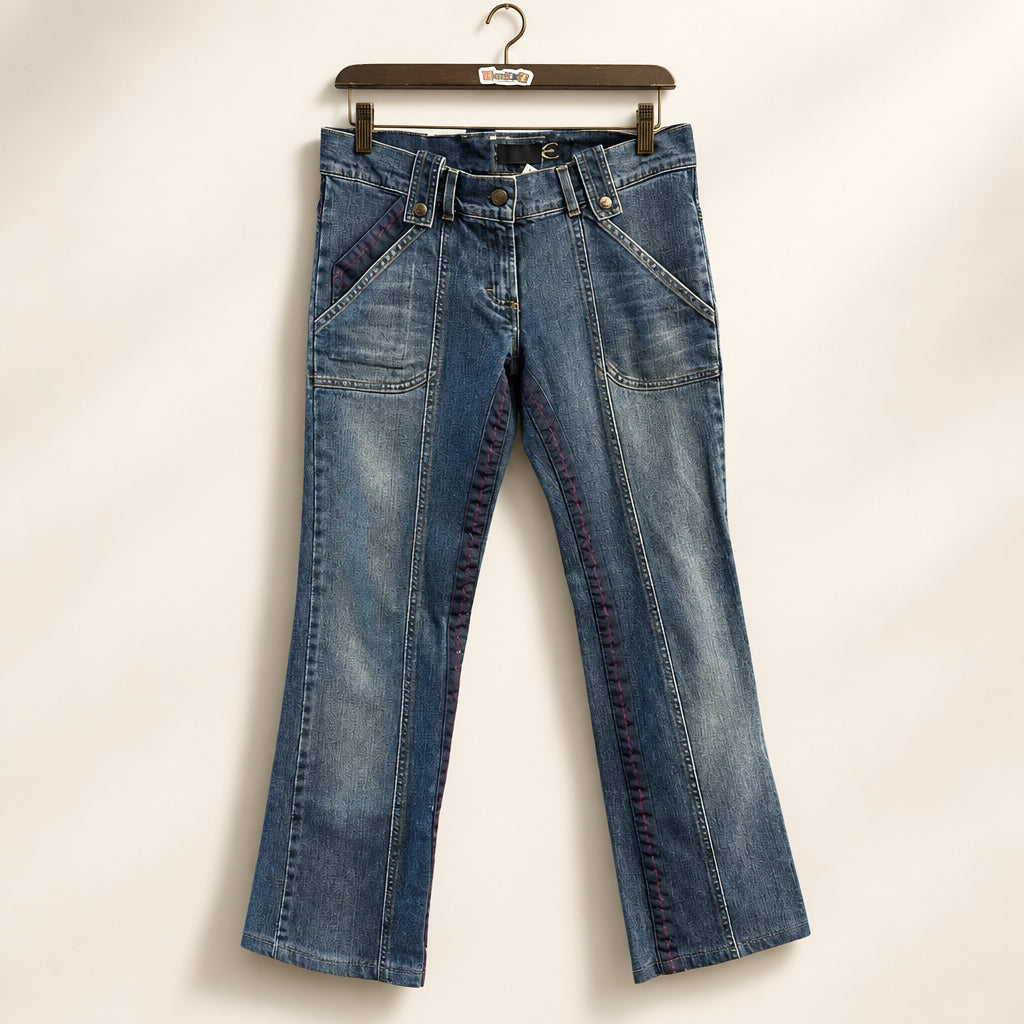 Roberto Cavalli Just Cavalli Blue Flare Jeans Ladies Size 28