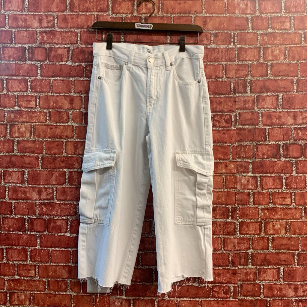 JBD. Cargo Capri Denim White Size 26