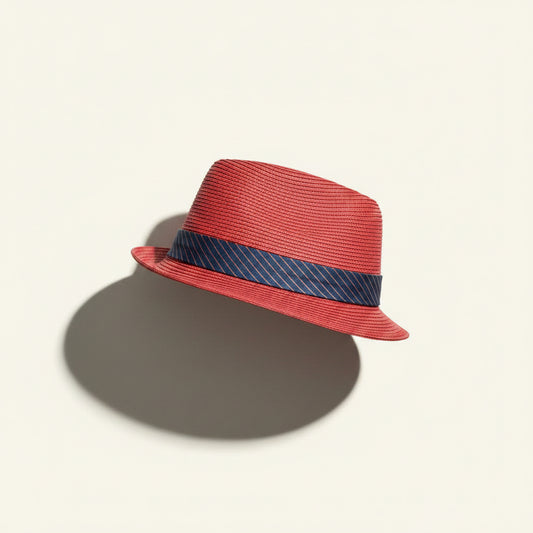 Goorin Bros Fedora Paper Red/Navy Size M